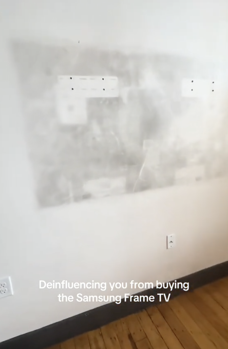 black marks on a wall